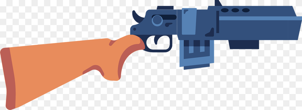 Blue Shotgun Clipart, Firearm, Gun, Rifle, Weapon Free Png Download