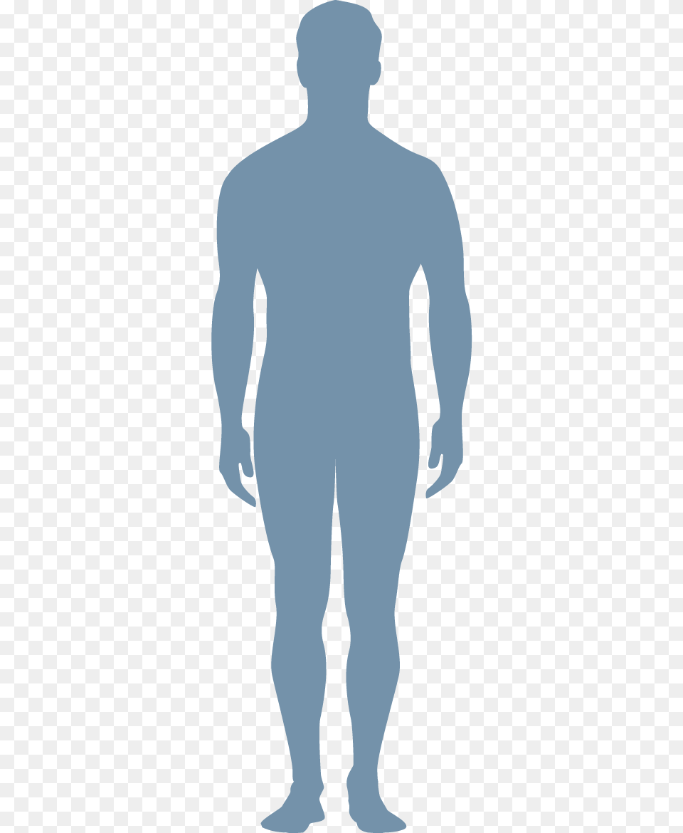 Blue Silhouette Man Patient Silhouette, Adult, Person, Male, Mortar Shell Free Png Download