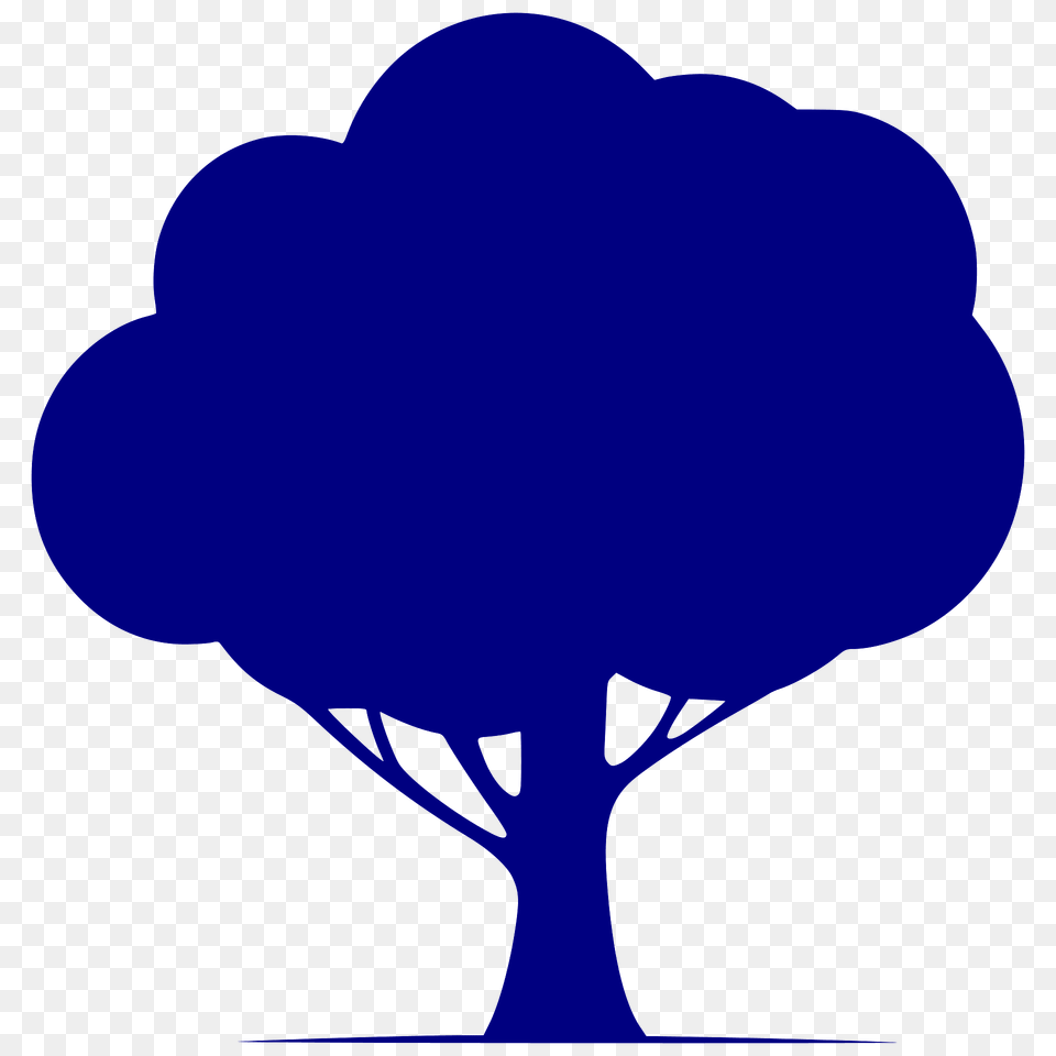 Blue Silhouette Tree Clipart, Art, Person Png