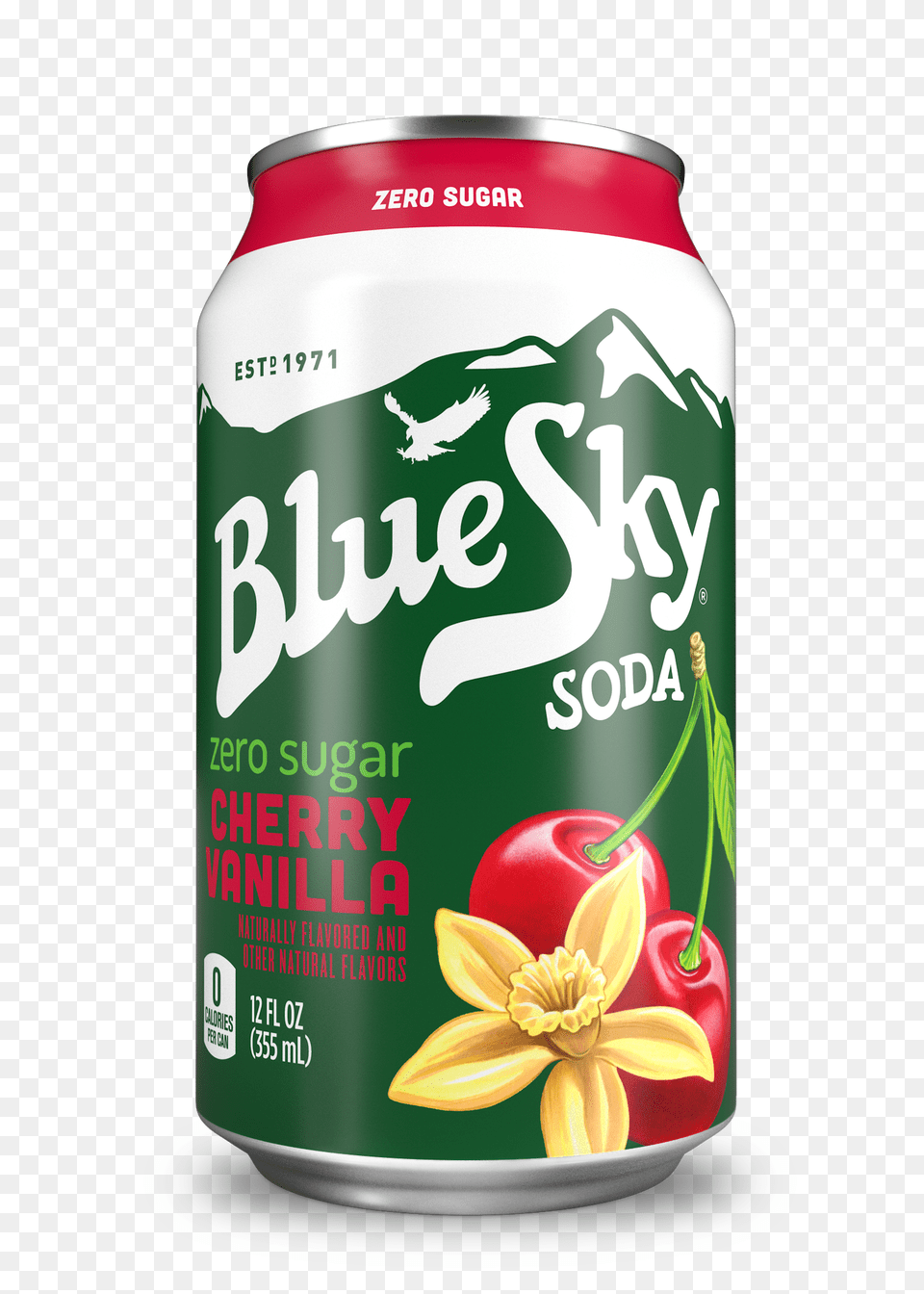 Blue Sky Zero Calorie Stevia Soda Cherry Vanilla Fl Oz Png