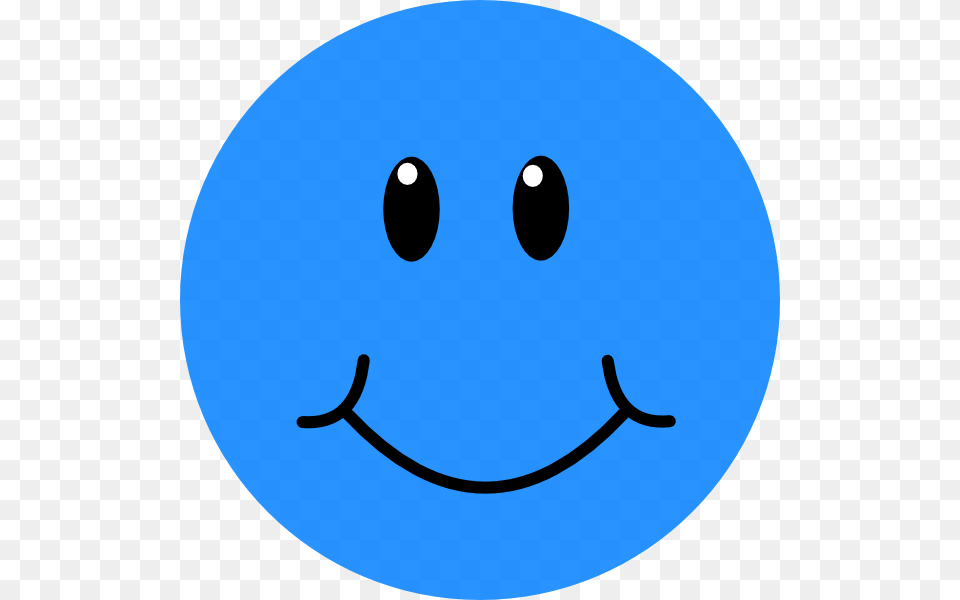 Blue Smiley Face Clip Art Free, Outdoors Png Image
