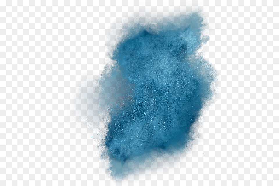 Blue Smoke Effect Jpg Black And White Library Blue Dust, Powder, Person, Outdoors, Astronomy Free Png