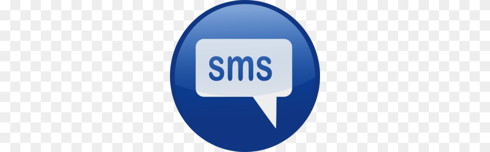 Blue Sms Icon Clip Art, Sign, Symbol, Logo, Disk Png Image
