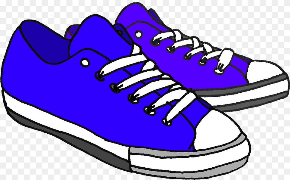 Blue Sneakers Clipart, Clothing, Footwear, Shoe, Sneaker Png