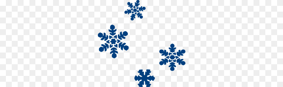 Blue Snow Flakes Clip Art, Nature, Outdoors, Snowflake, Baby Free Png