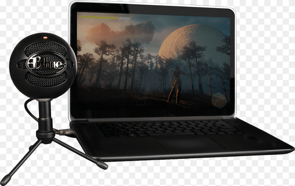 Blue Snowball Ice Black Microphone Hd Portable, Computer, Electrical Device, Electronics, Laptop Free Png Download