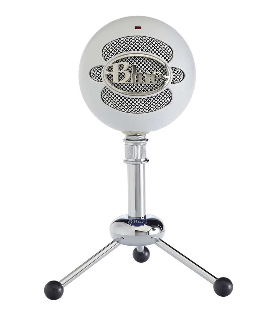 Blue Snowball Microphone, Electrical Device Png Image