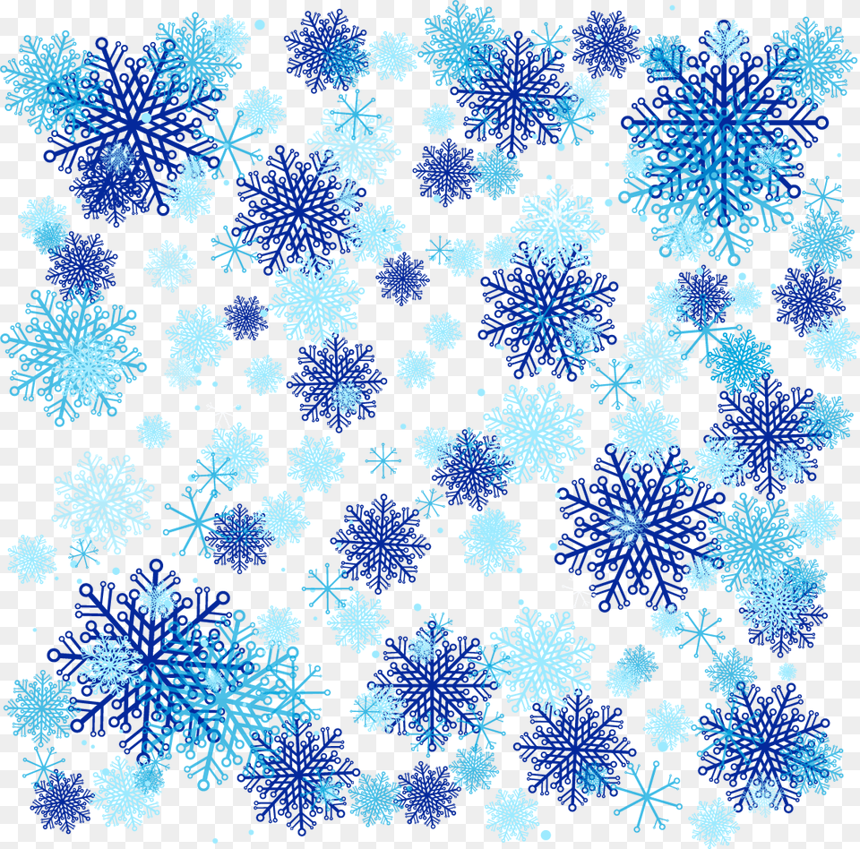 Blue Snowflake Background, Nature, Outdoors, Snow, Pattern Png Image