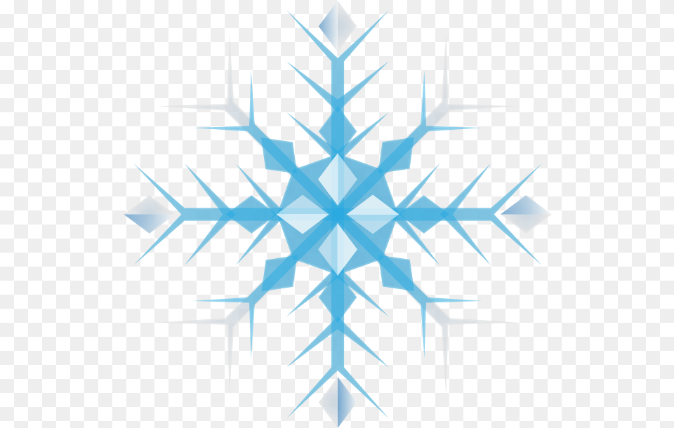 Blue Snowflake Clipart Winter Snowflake Clipart, Nature, Outdoors, Snow Free Png Download