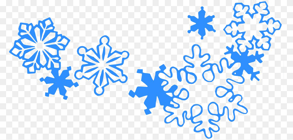 Blue Snowflakes Background Line Of Snowflakes, Nature, Outdoors, Snow, Snowflake Png