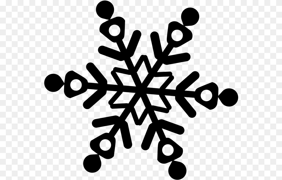 Blue Snowflakes White Background Cartoon, Gray Png Image