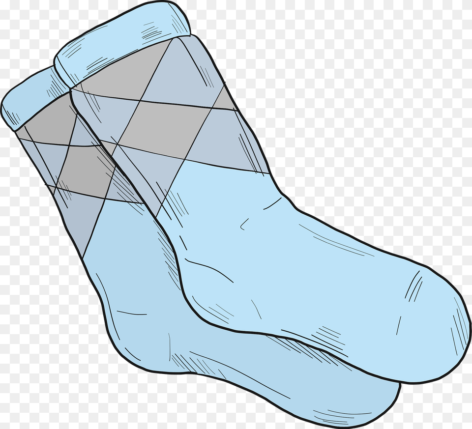 Blue Socks Clipart, Clothing, Hosiery, Sock, Animal Png Image