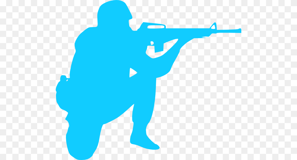 Blue Soldier Clip Art For Web, Firearm, Gun, Rifle, Weapon Free Png Download
