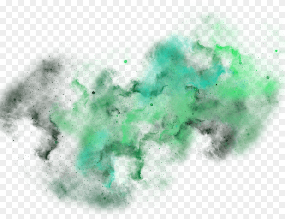 Blue Space Clouds, Green, Nebula, Astronomy, Nature Png Image