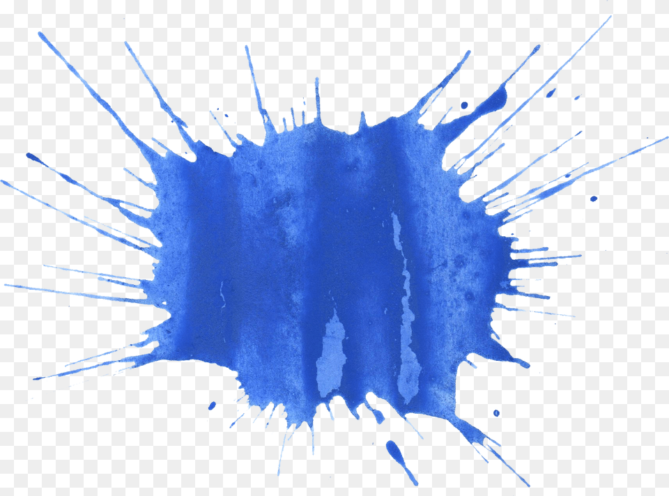 Blue Splatter Art, Stain, Outdoors, Nature, Sea Free Png Download