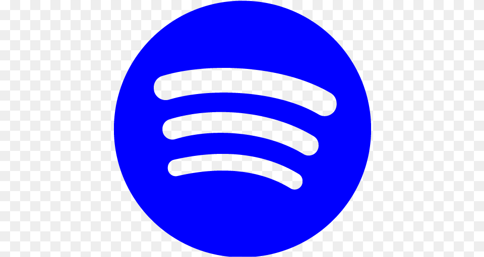Blue Spotify Logo Spotify Logo Black And White, Sphere, Disk Png Image