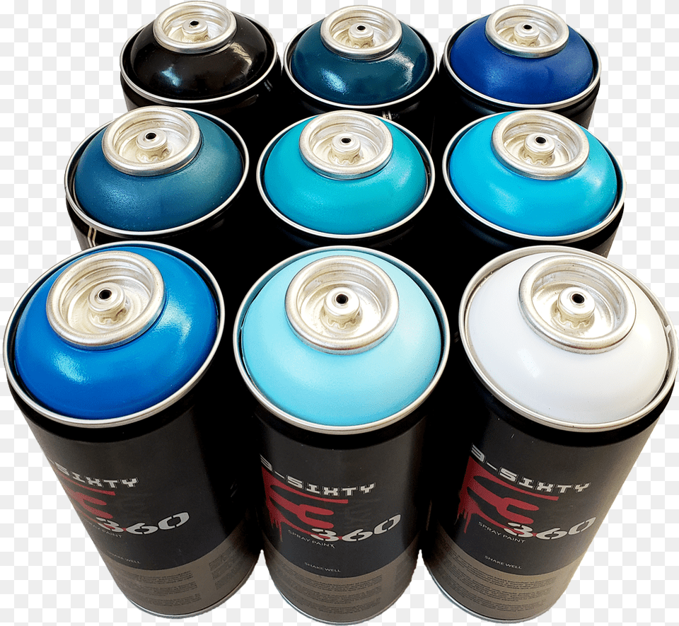 Blue Spray Paint Pack Caffeinated Drink, Can, Spray Can, Tin Free Transparent Png