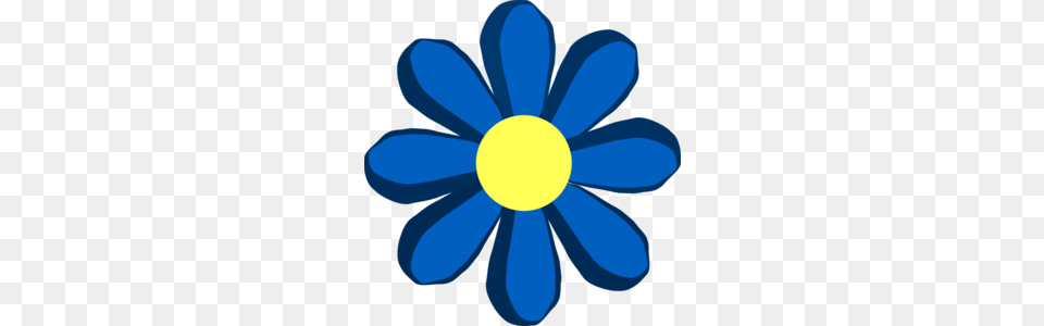 Blue Spring Flower Clip Art, Anemone, Daisy, Plant, Petal Png Image
