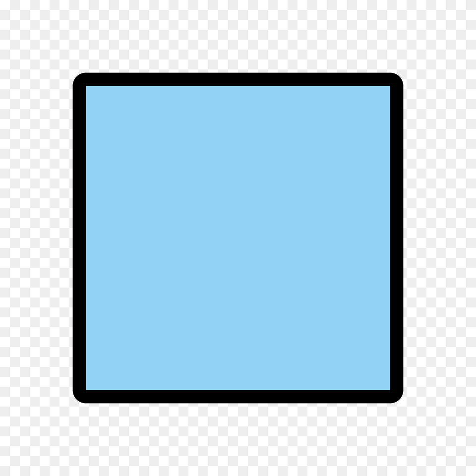 Blue Square Emoji Clipart, White Board, Electronics, Screen Free Png Download