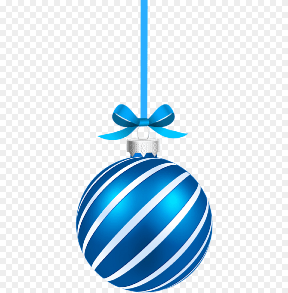 Blue Sriped Christmas Hanging Ball Christmas Balls Vector, Appliance, Ceiling Fan, Device, Electrical Device Free Png Download