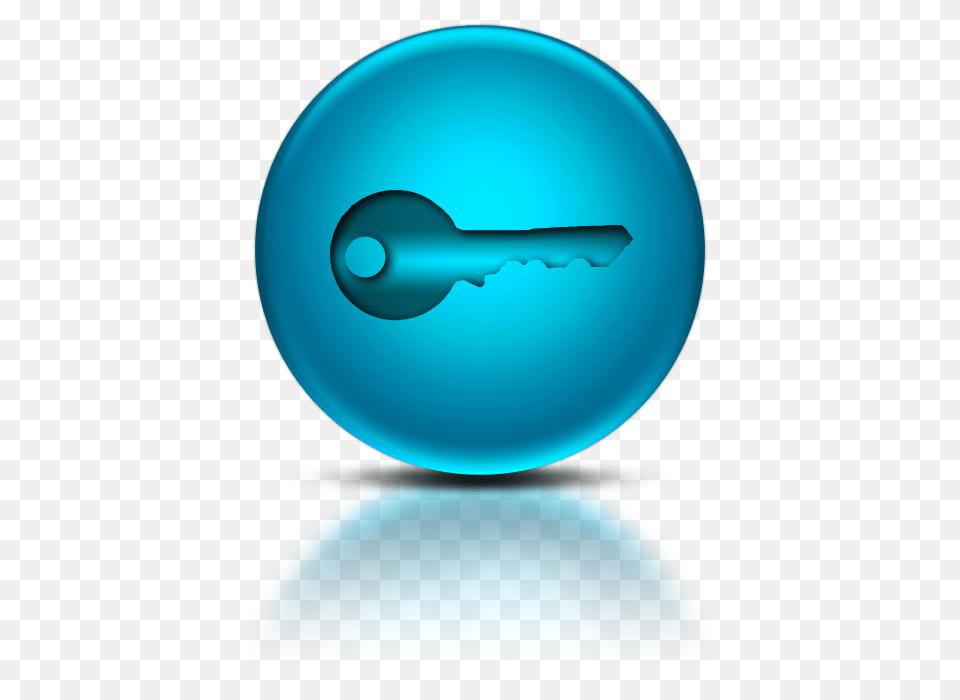 Blue Standard House Key Icon, Sphere, Disk Free Png Download