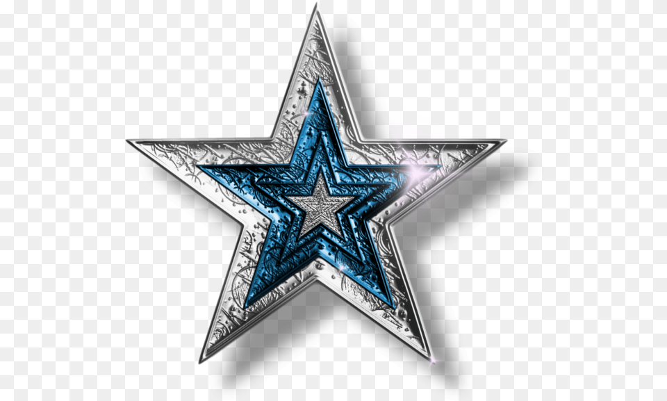 Blue Star, Star Symbol, Symbol, Cross Png Image