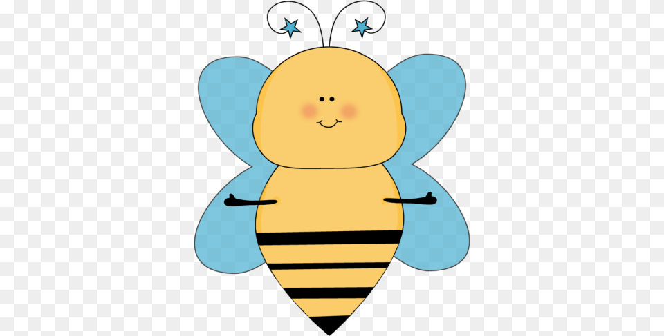 Blue Star Bee With Open Arms School Stuff Bee Bee, Animal, Honey Bee, Insect, Invertebrate Free Png