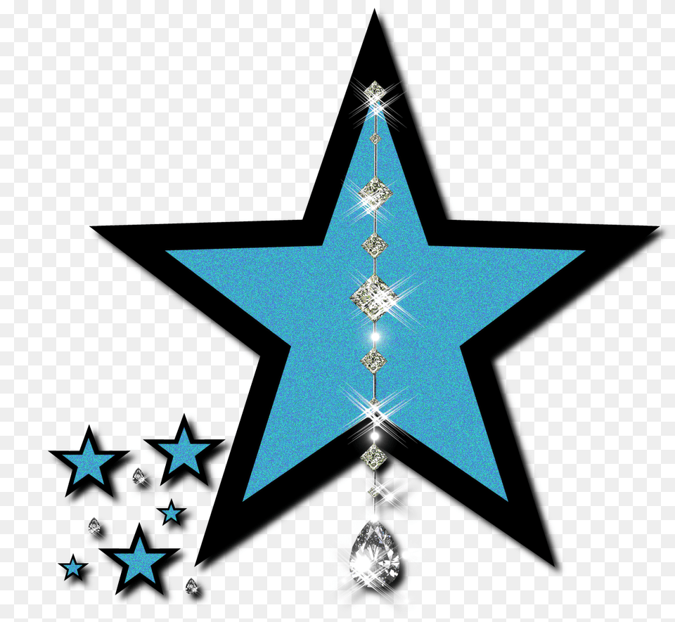 Blue Star Clip Art, Star Symbol, Symbol, Accessories Png Image
