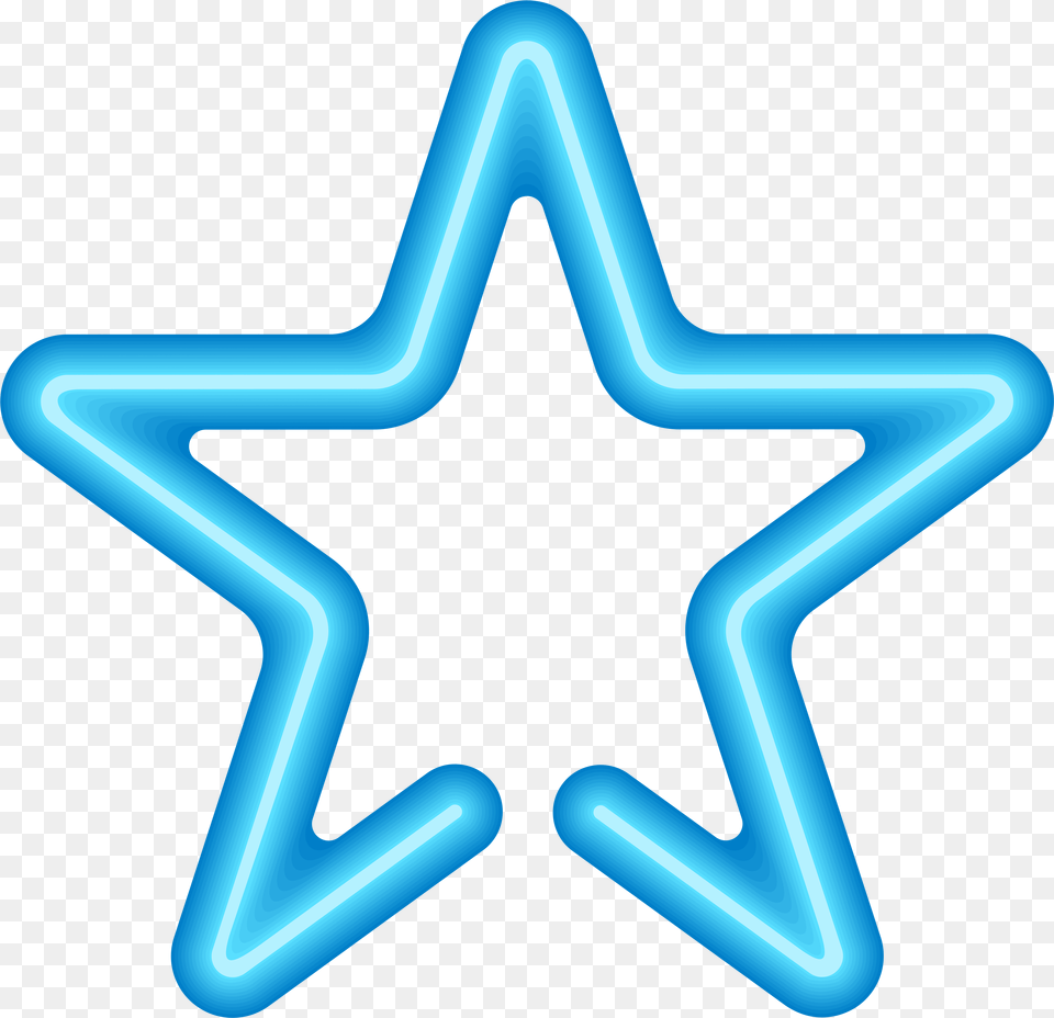 Blue Star Clip Art Corner Clipart Black And Neon Star Free Transparent Png