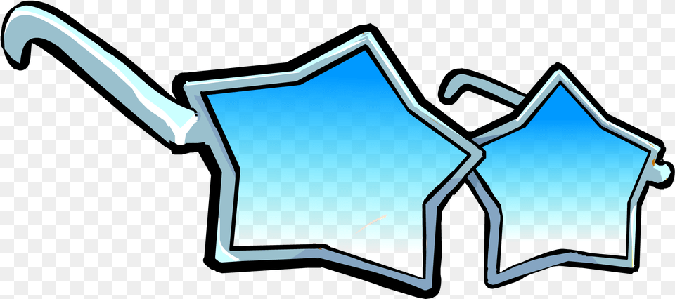 Blue Star Glasses Club Penguin Rewritten Wiki Fandom Graphic Design, Symbol Free Png Download