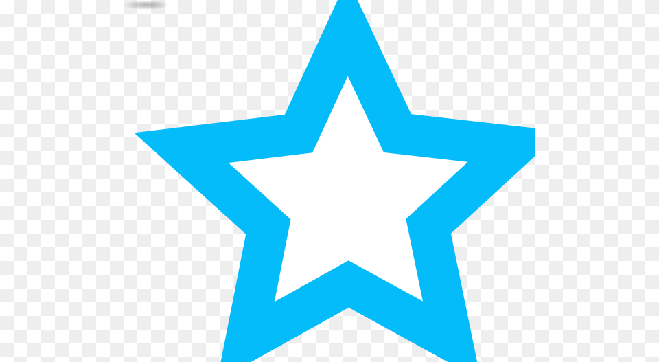 Blue Star Outline Clip Art, Star Symbol, Symbol Png Image