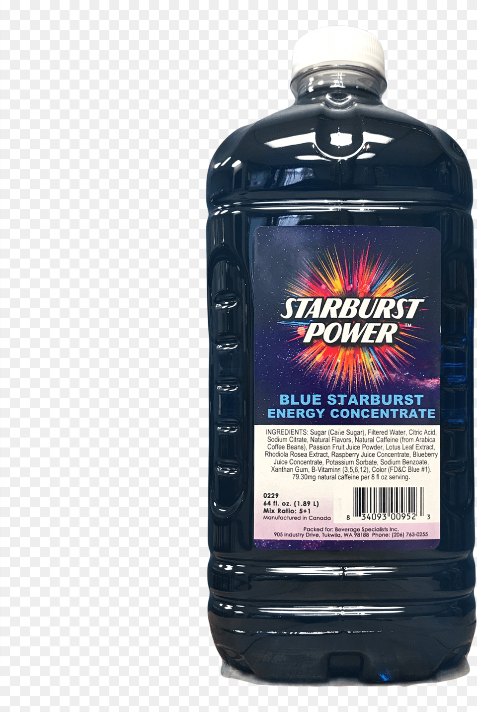 Blue Starburst Energy Concentrate Drink, Bottle, Food, Seasoning, Syrup Png