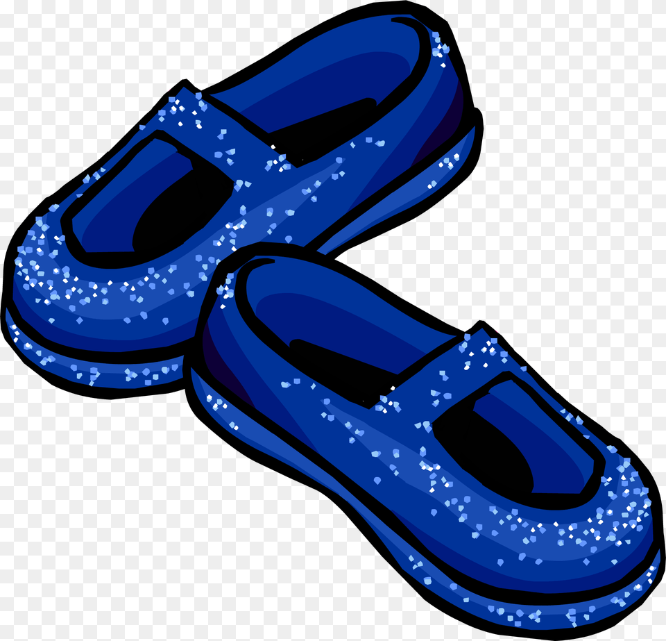 Blue Stardust Slippers Blue Slippers Clip Art, Clothing, Footwear, Sandal, Shoe Png