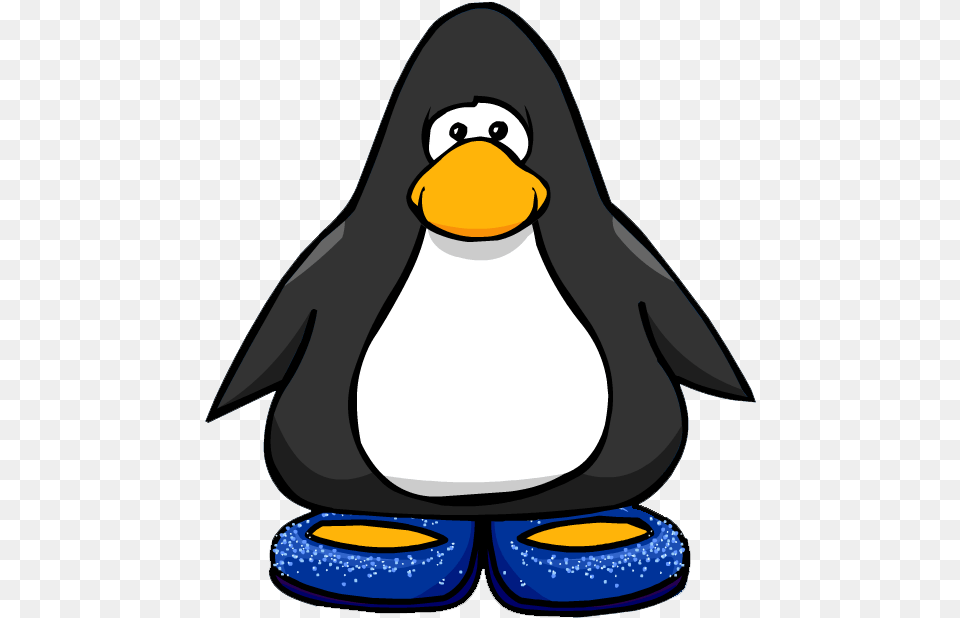 Blue Stardust Slippers From A Player Card Penguin With Top Hat, Animal, Bird Png Image