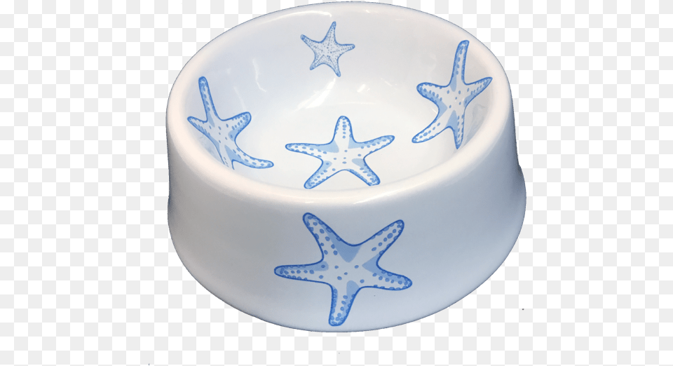Blue Starfish Ceramic Bowl Paperweight, Art, Porcelain, Pottery, Soup Bowl Free Png Download