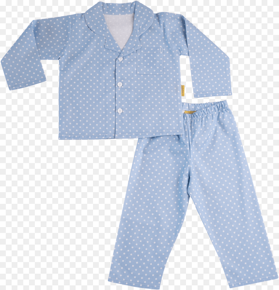 Blue Starry Night Organic Cotton Pyjamas Pajamas, Clothing, Shirt Png