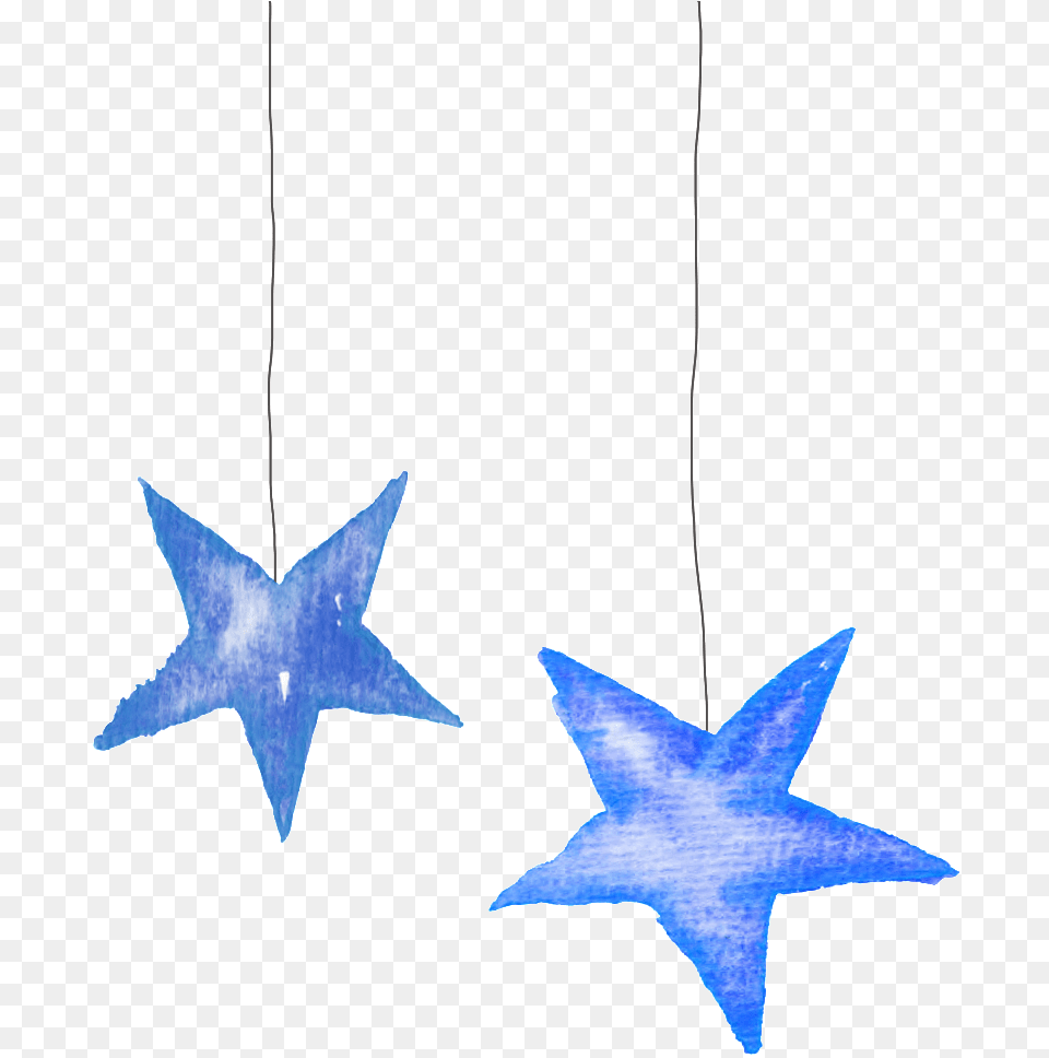 Blue Stars Lighting Christmas Transparent Decorative Christmas Day, Leaf, Plant, Star Symbol, Symbol Png Image