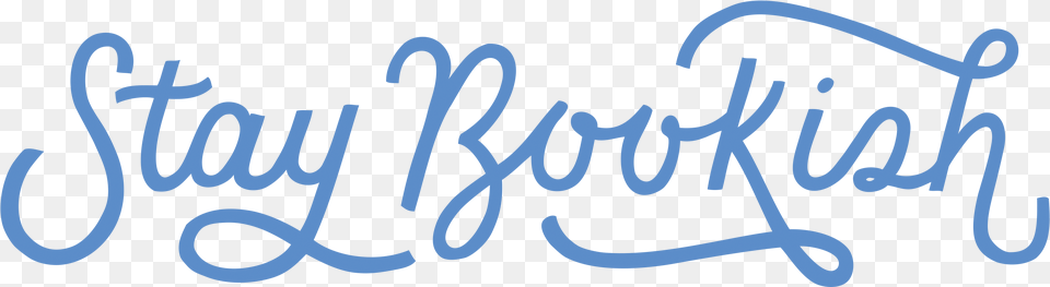 Blue Stay Bookish Calligraphy, Handwriting, Text Png Image