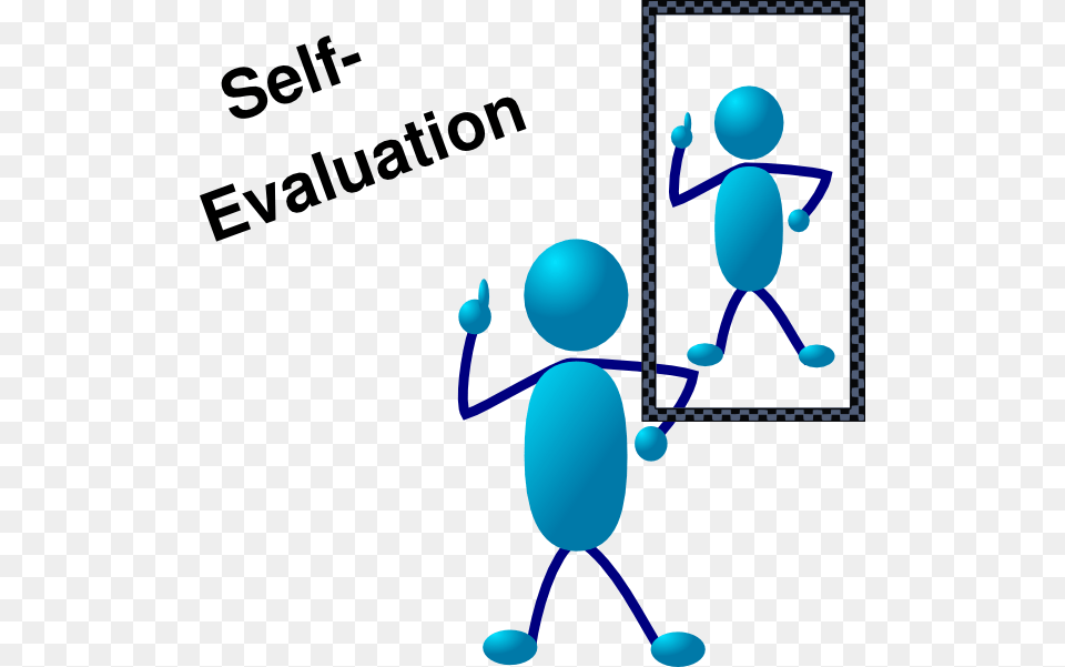 Blue Stick Man Self Evaluation Svg Clip Arts Reflection Clipart, Baby, Person Free Png