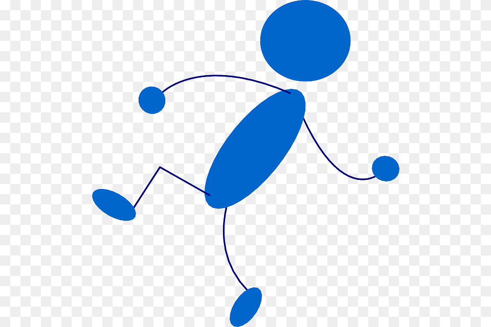 Blue Stick People Man Figure Person Throw Stick Man Throwing Free Png Download