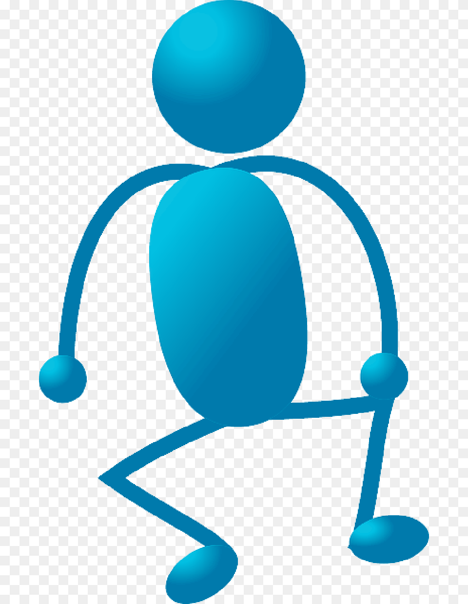 Blue Stick Symbol People Man Figure Men Stickman Dessin Bonhomme Bleu Png