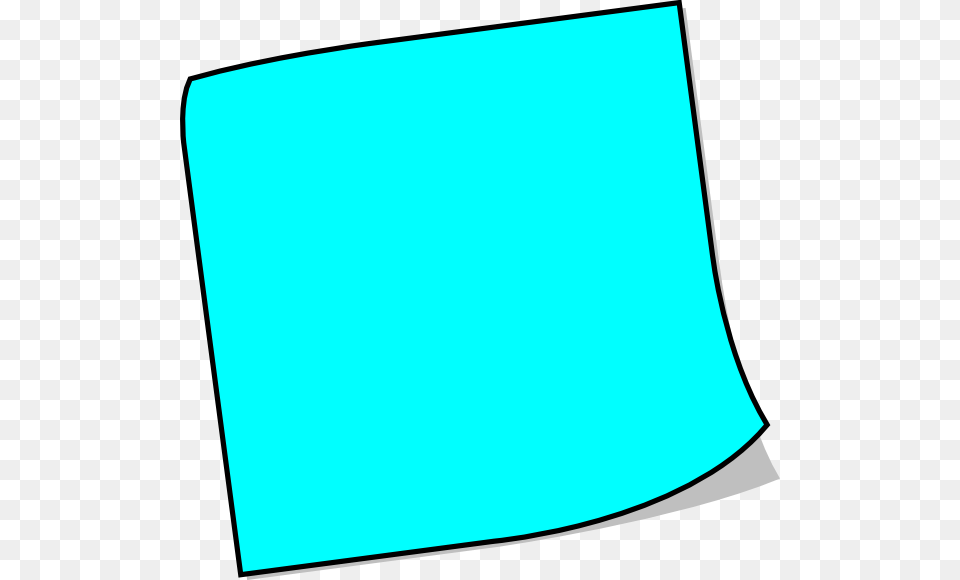 Blue Sticky Note Clip Art, White Board, Text Free Png