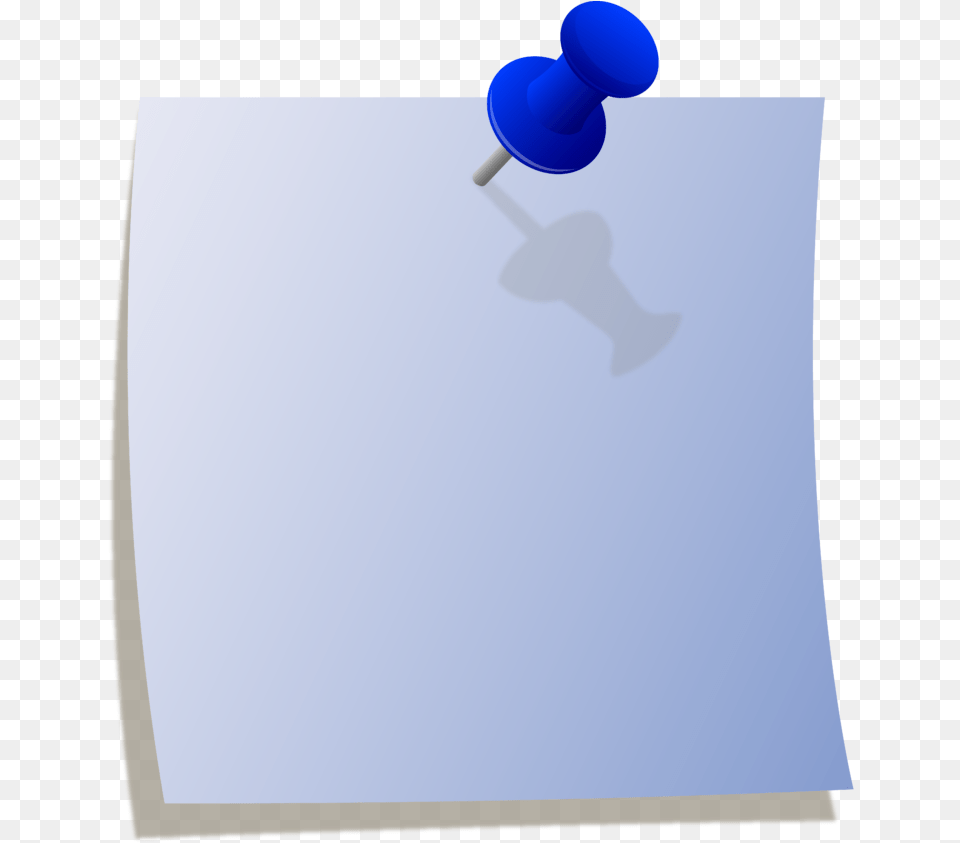 Blue Sticky Notes Clipart, Pin, White Board Free Png Download