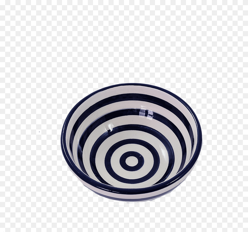 Blue Stripe Small Bowl Circle, Plate, Soup Bowl, Mixing Bowl Free Png