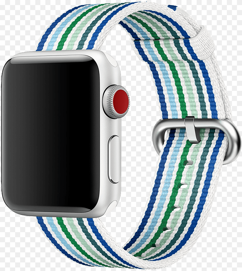Blue Stripe Woven Nylon Apple 38mm Woven Nylon Band, Accessories, Electronics, Mobile Phone, Phone Png Image