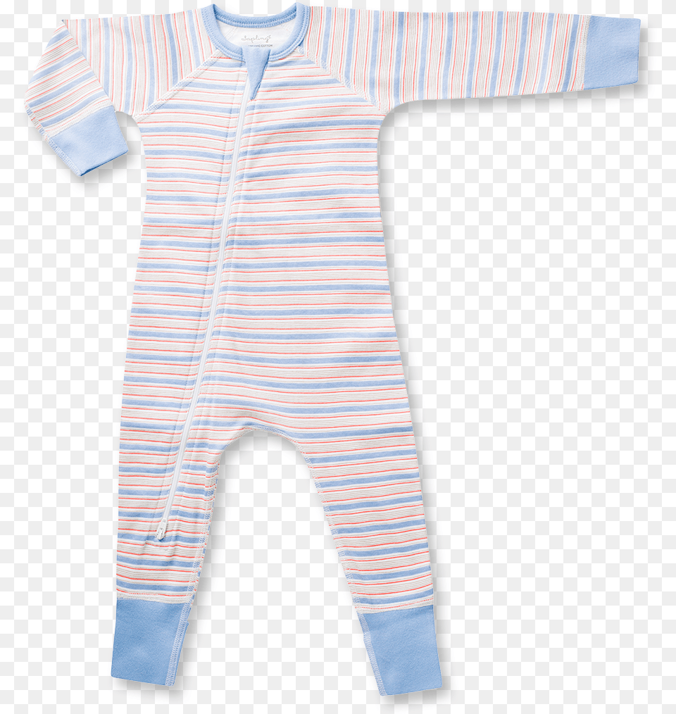 Blue Stripe Zip Romper, Clothing, Coat, Pajamas Free Transparent Png