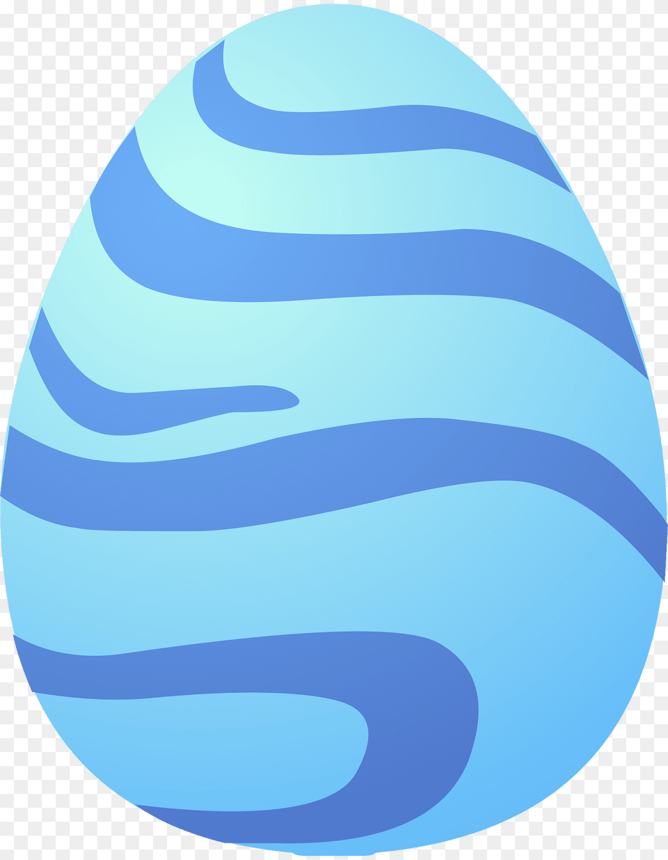 Blue Striped Fantasy Egg Clipart, Easter Egg, Food Free Transparent Png