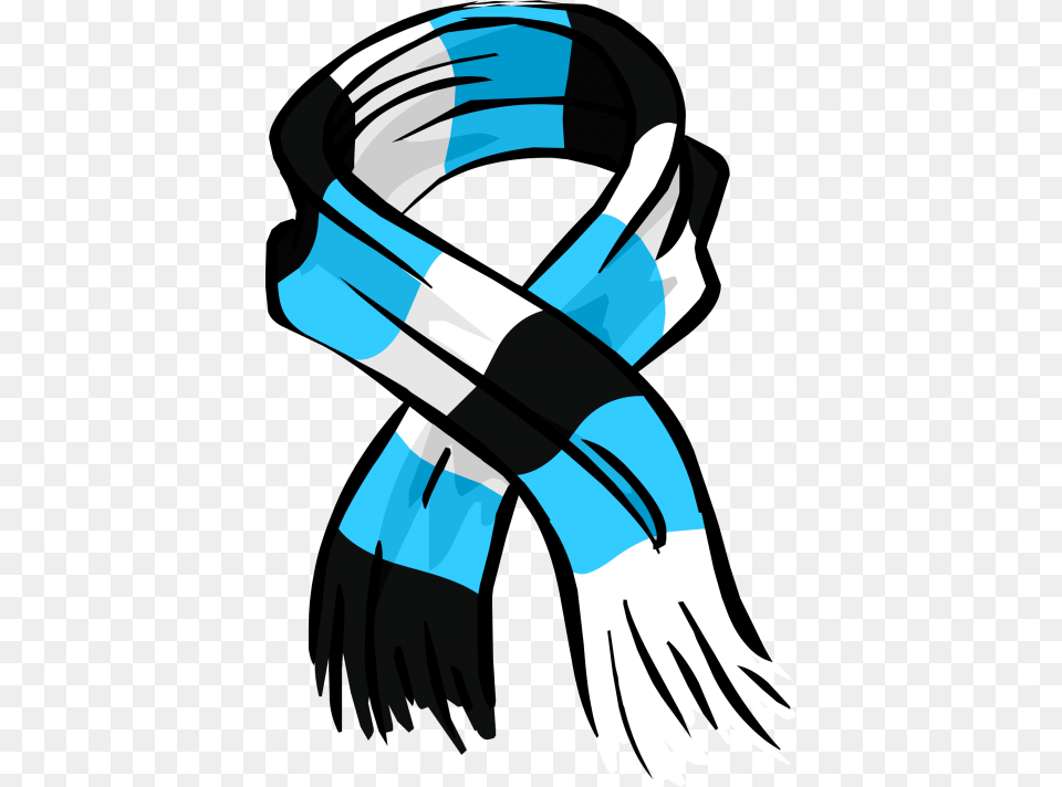 Blue Striped Scarf, Clothing, Adult, Female, Person Free Transparent Png