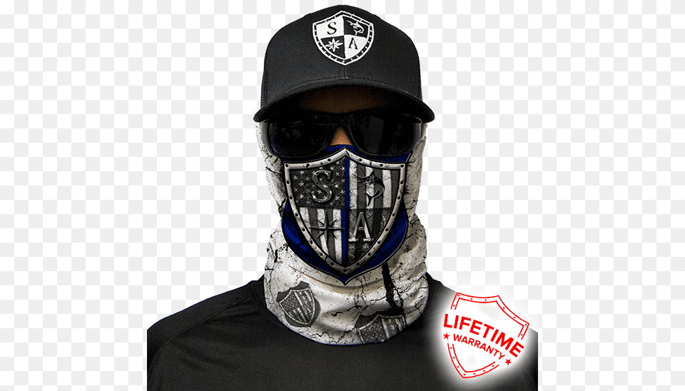Blue Strong Tough Guy Face Shield, Accessories, Adult, Helmet, Male Free Png