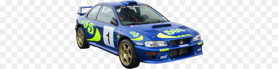 Blue Subaru Picture Classic Subaru Wrx Rally Car, Transportation, Vehicle, Sports Car, Machine Free Png Download